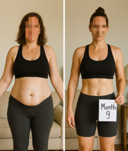 before and after personal coaching results